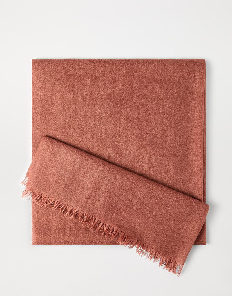 Brunello Cucinelli Cashmere and silk scarf outlook