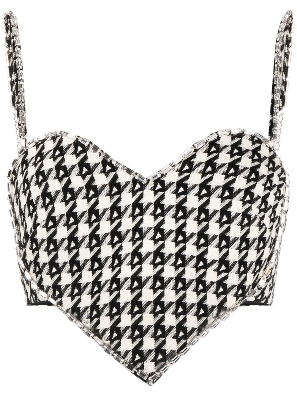 heart-shape spaghetti-strap top - 1