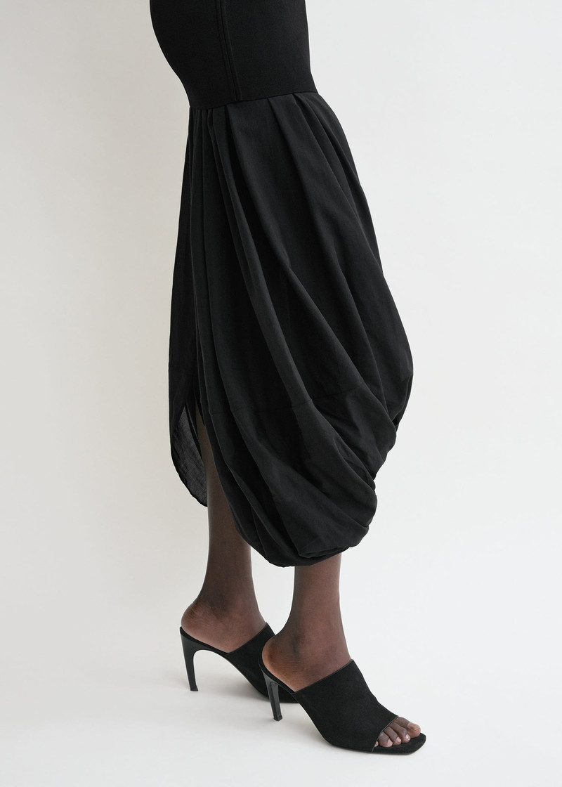 Cocoon tank dress black 5
