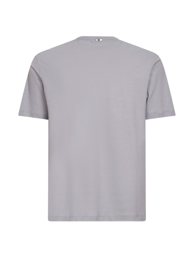Herno Light grey lightweight crepe voile jersey T-shirt outlook