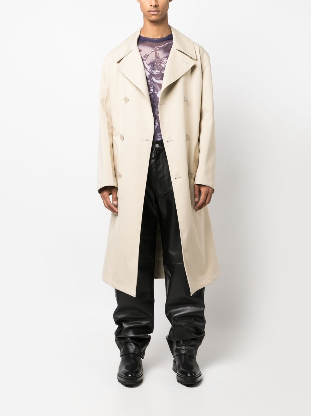 loose-fit leather trousers - 2