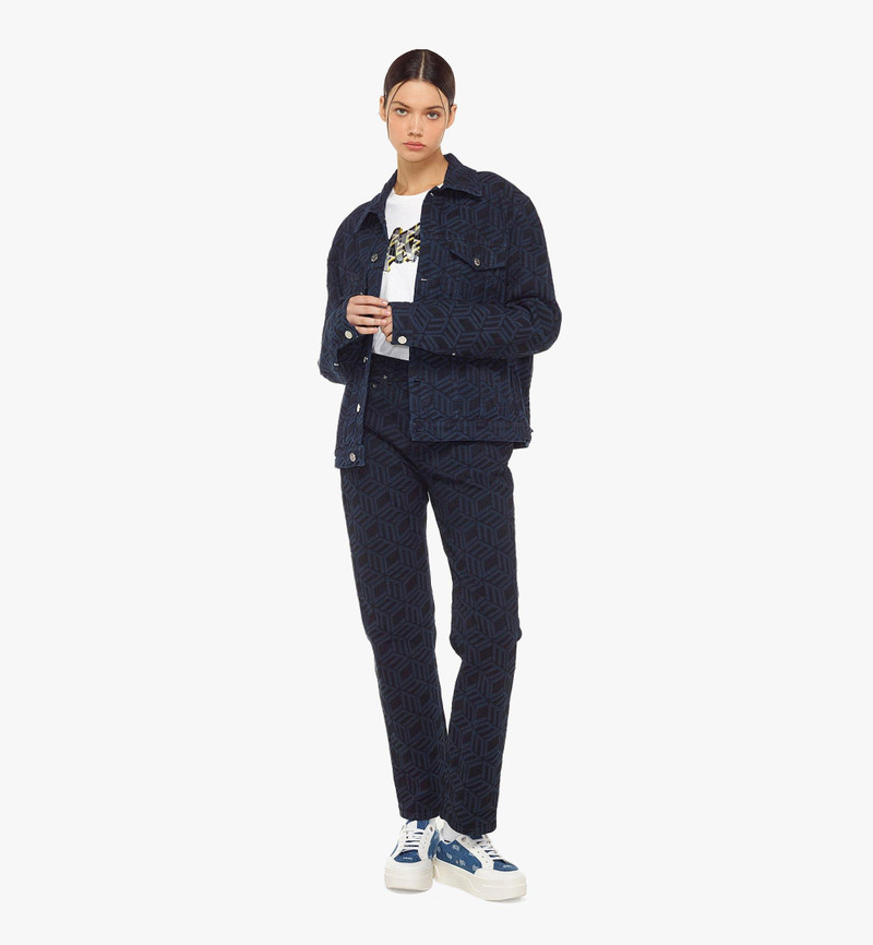 MCM Women’s Cubic Monogram Denim Jacket outlook