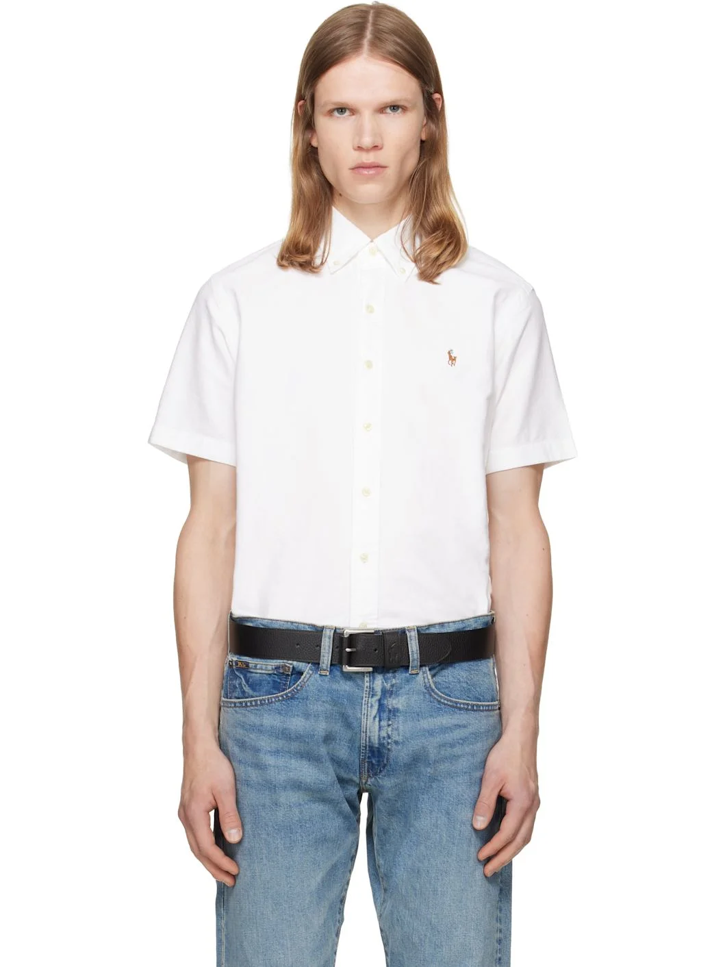 White Classic Fit Oxford Shirt - 1