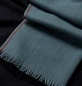 Fringed Colour-Block Baby Cashmere Scarf - 6