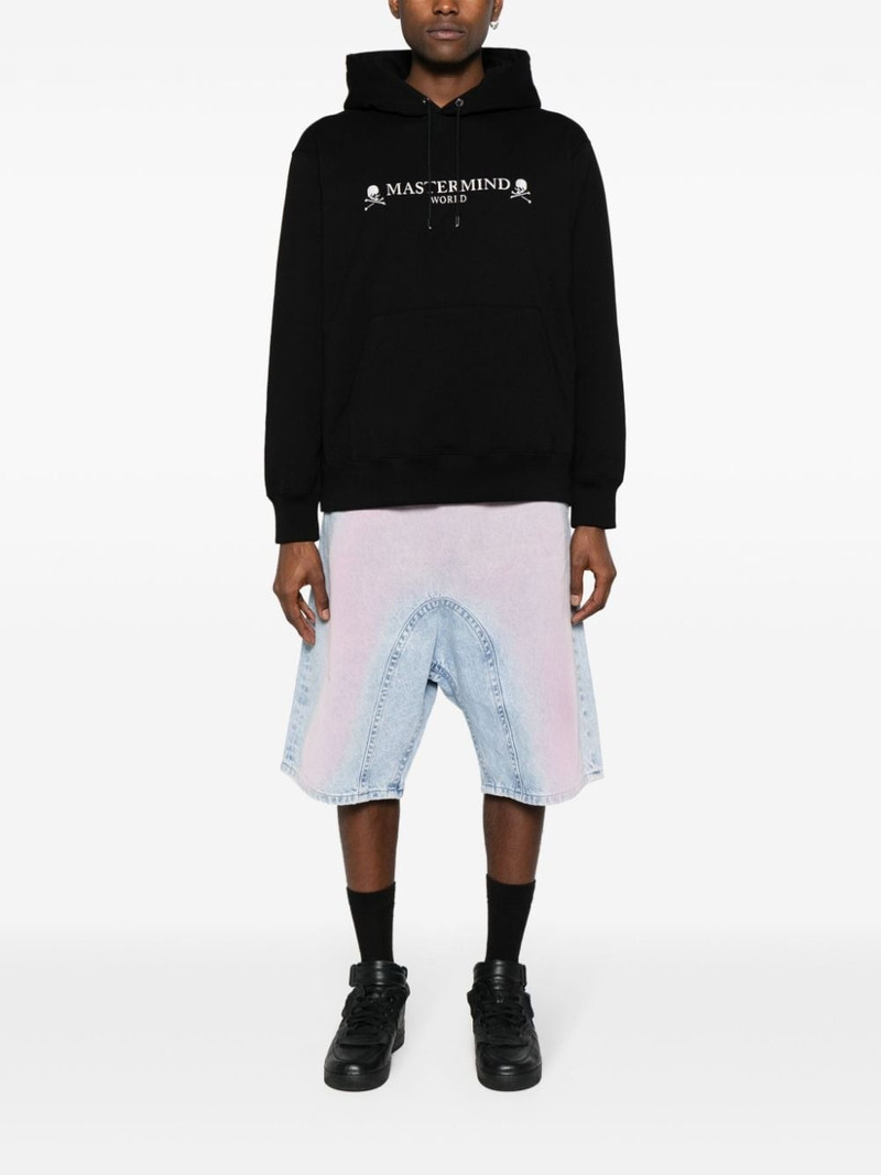 mastermind JAPAN Skull-print cotton hoodie outlook