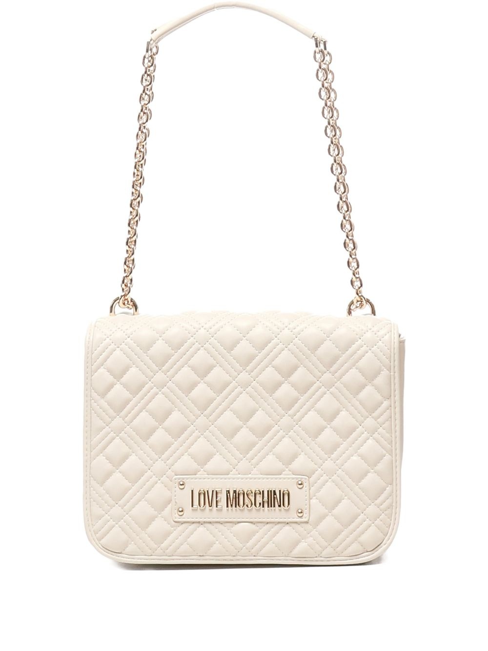 quilted chain shoulder bag - 1
