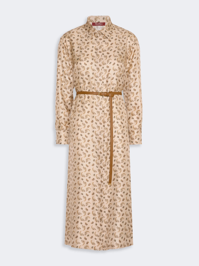 ARIS Silk shirt dress - BEIGE 1