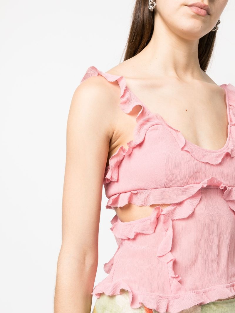 ruffled tank top - 5