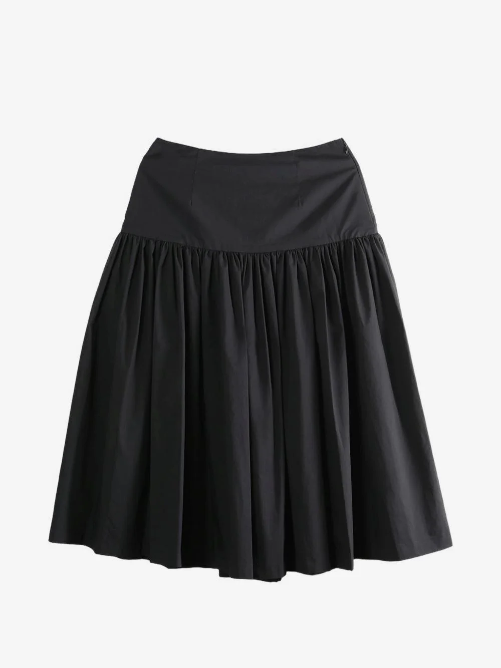 gathered A-line skirt - 1