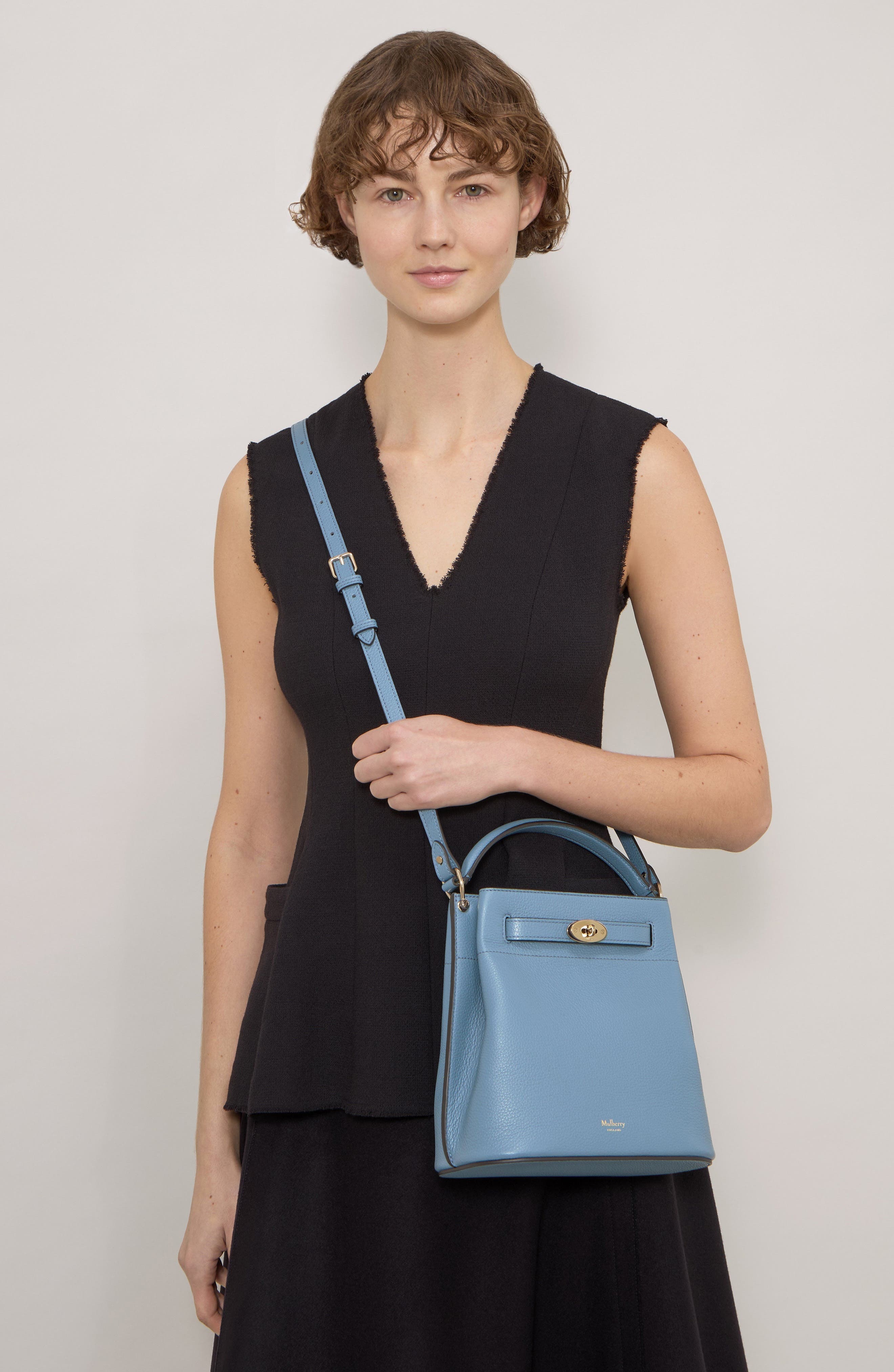Mulberry Islington Leather Bucket Bag in Brighton Blue at Nordstrom - 2