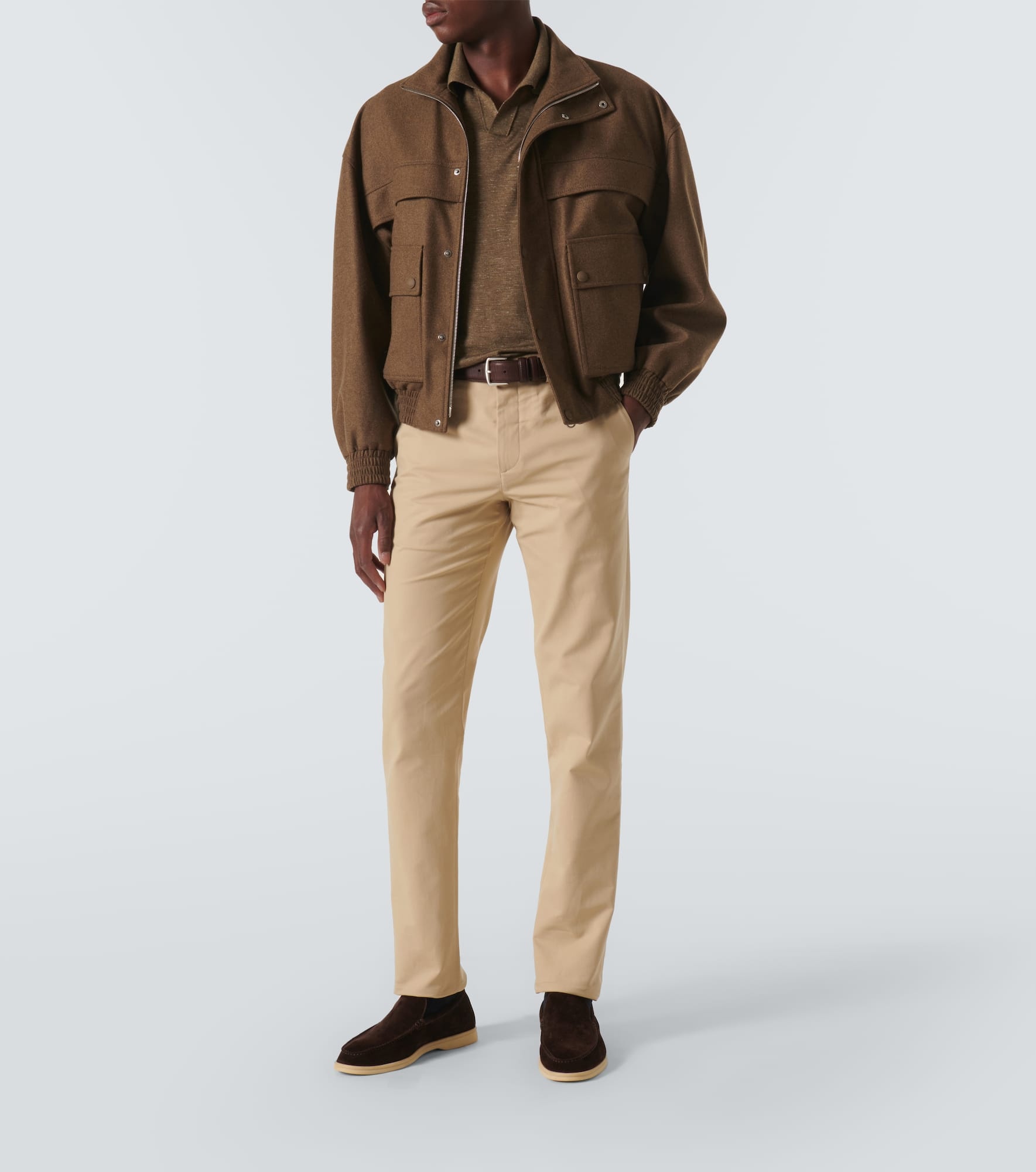 Silk, cashmere, and linen polo shirt - 2