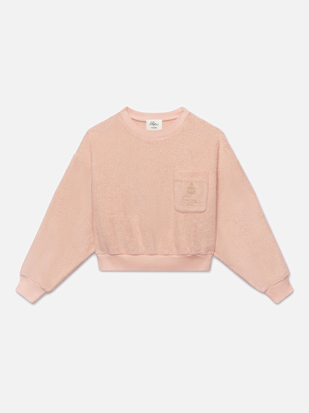 Ritz Women's Terry Cropped Sweatshirt in Ritz Pink - 1