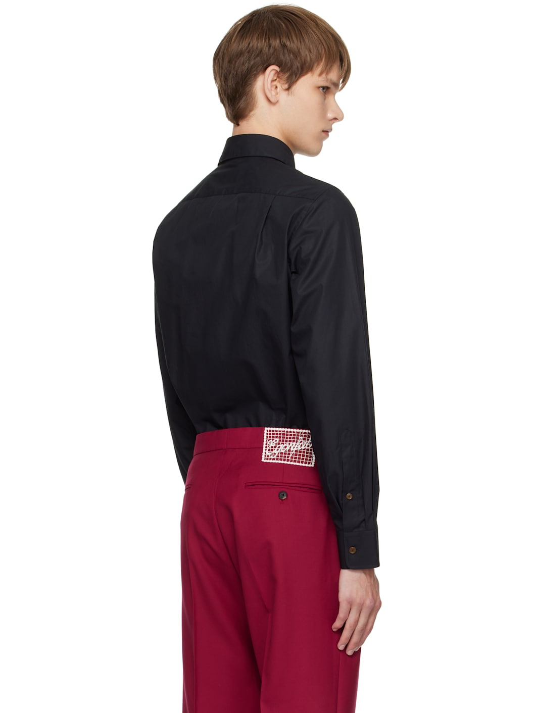 Black Two Button Krall Shirt - 3
