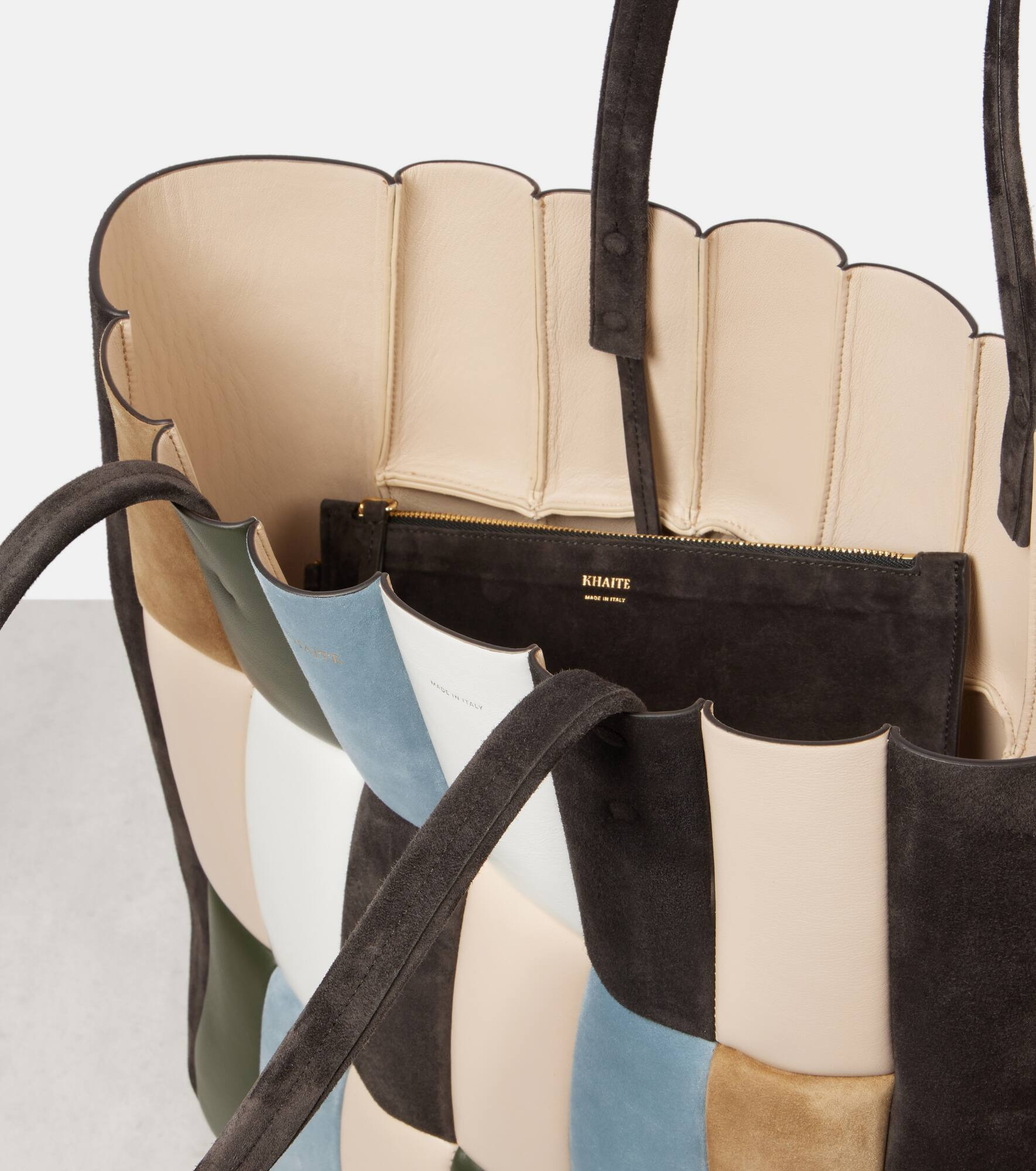 Zoe Large patchwork leather tote bag - 3