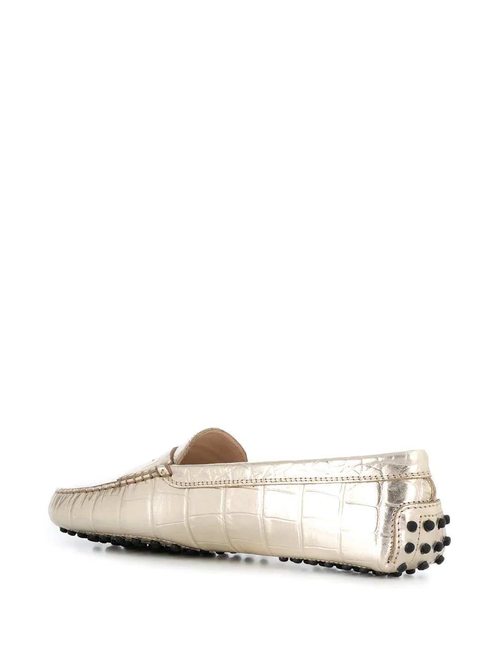 crocodile printed Gommino Driving shoes - 3