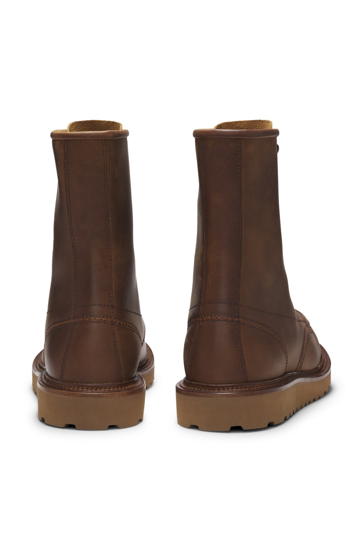 BECKHAM X BOSS HALF BOOTS IN LEATHER - 5