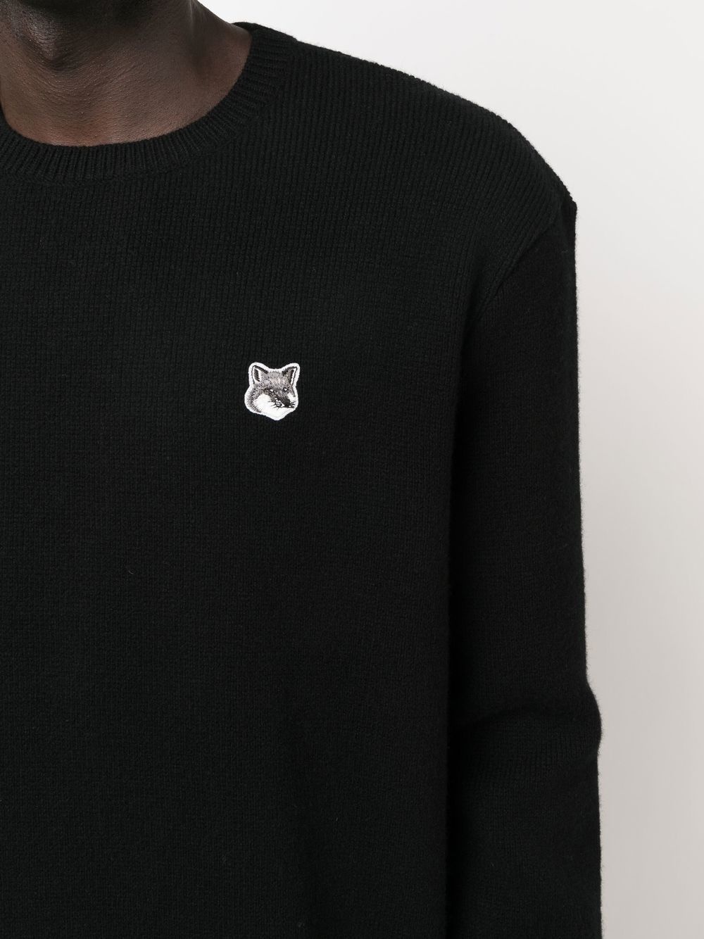 logo-patch crew-neck jumper - 5