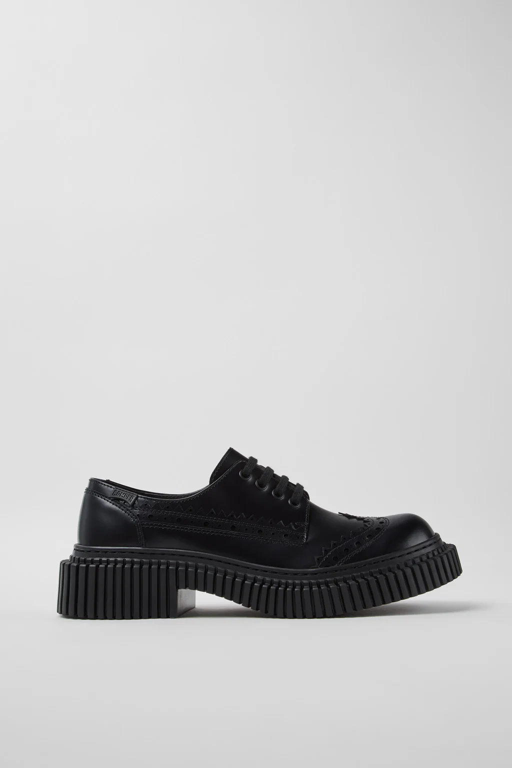 Twins Black Leather Shoes for Men. - 1