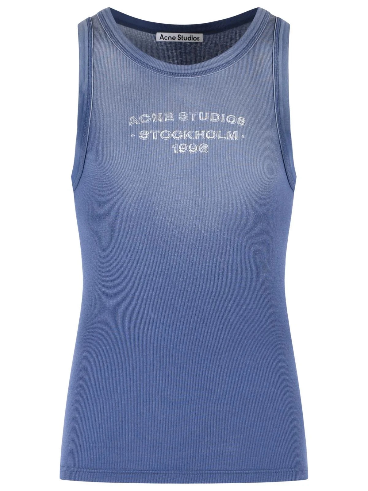 Acne Studios Navy Cotton Blend Tank Top - 1