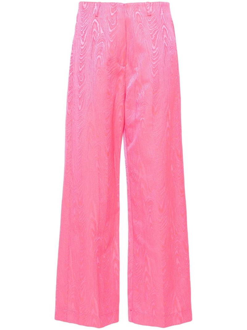patterned-jacquard straight-leg jeans 1