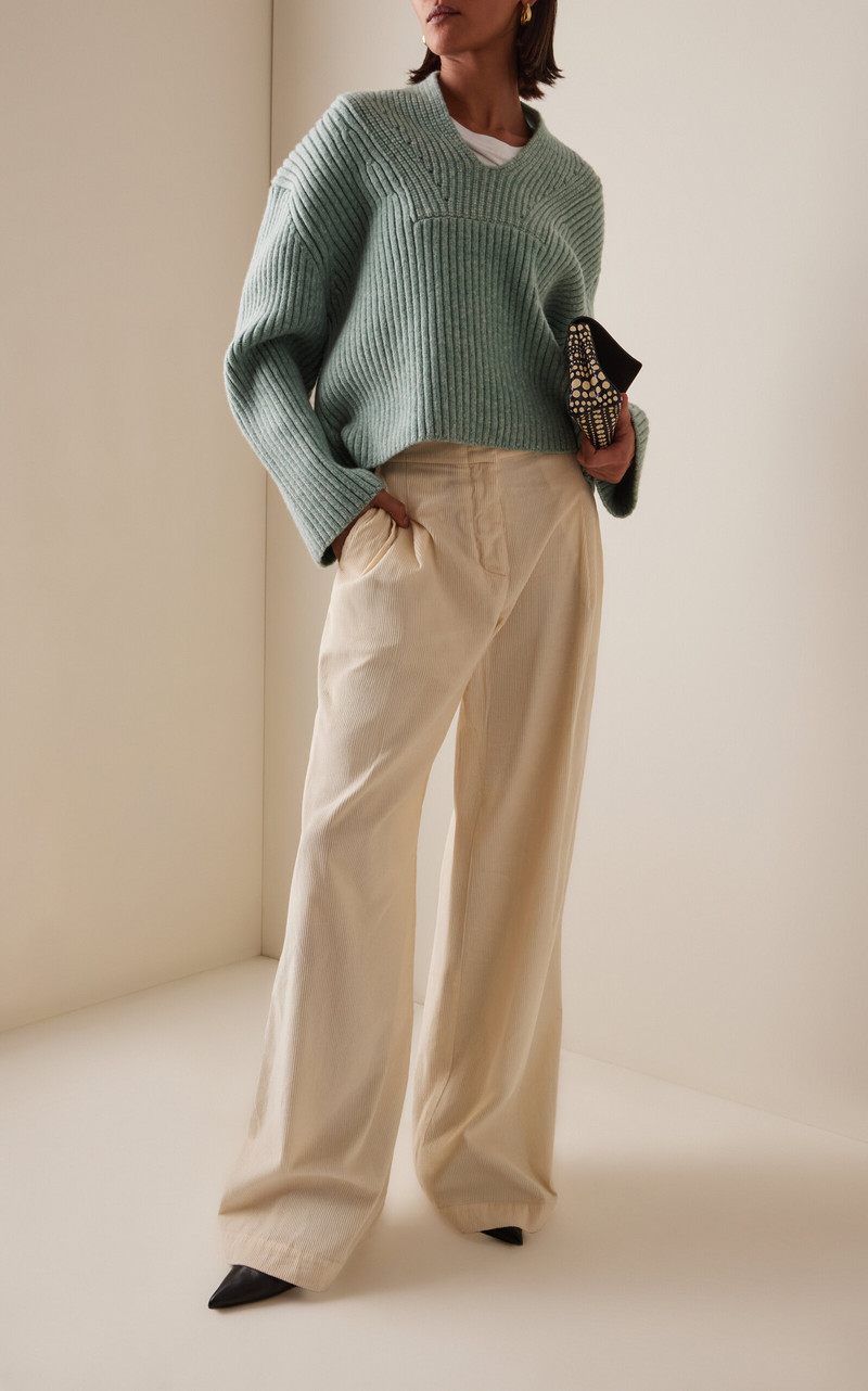 Proenza Schouler Rosalie Corduroy Pants ivory outlook