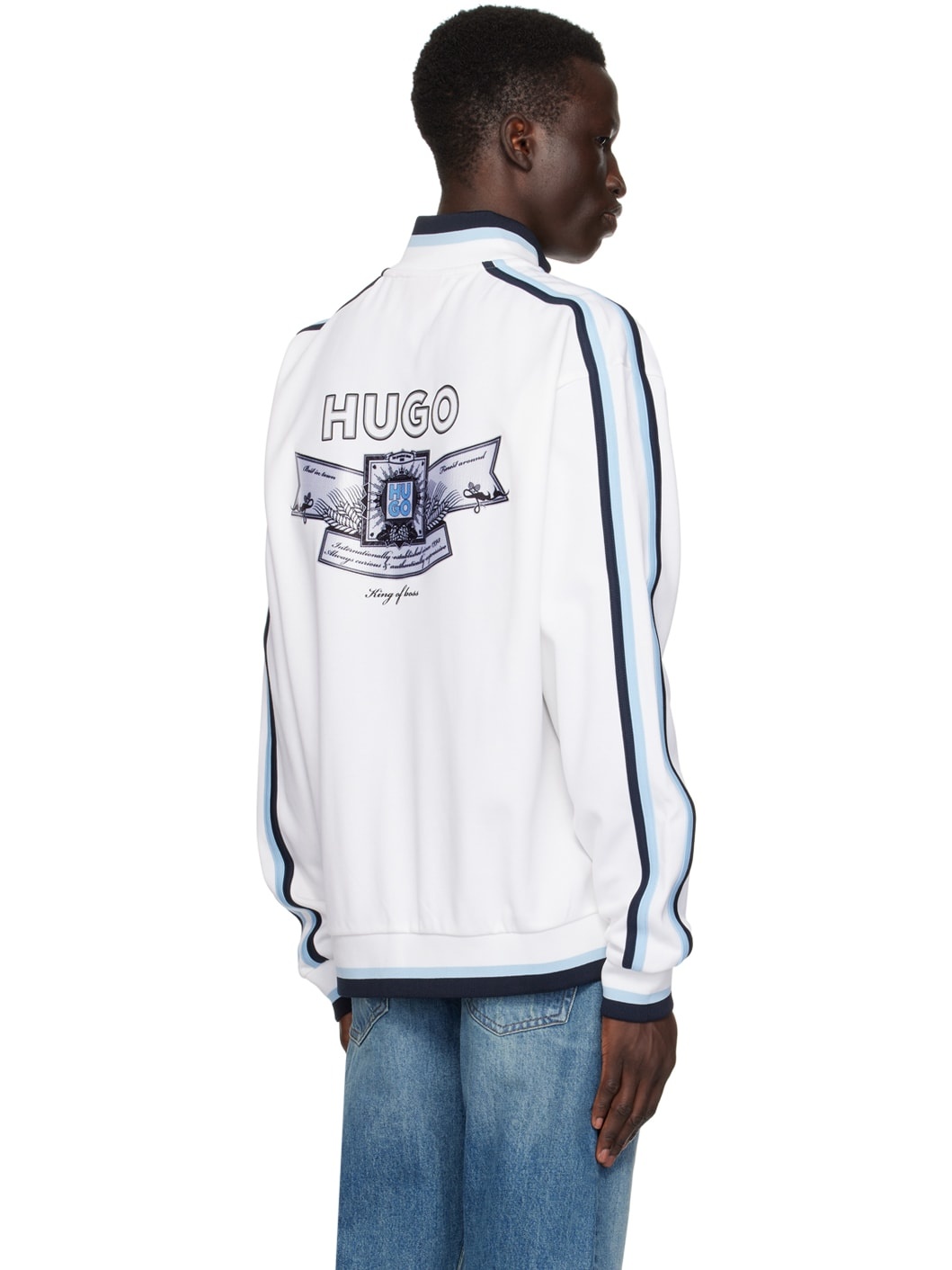 White Zip Sweater - 3