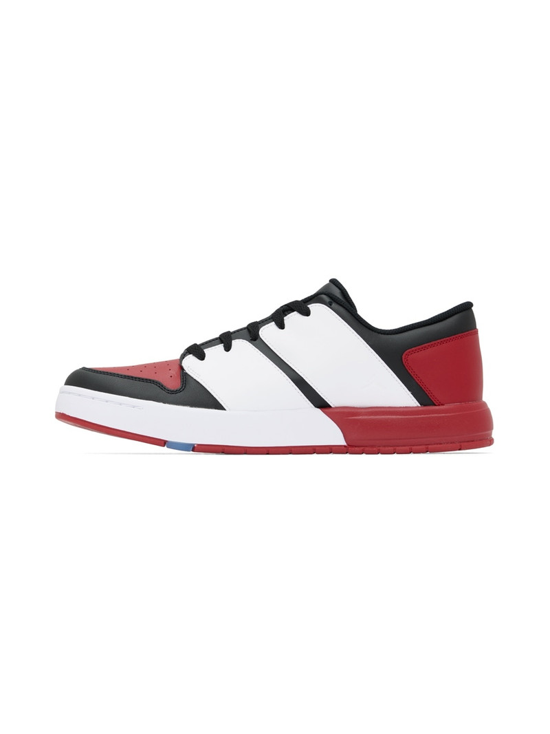 Jordan Red & White Nu Retro 1 Low Sneakers outlook