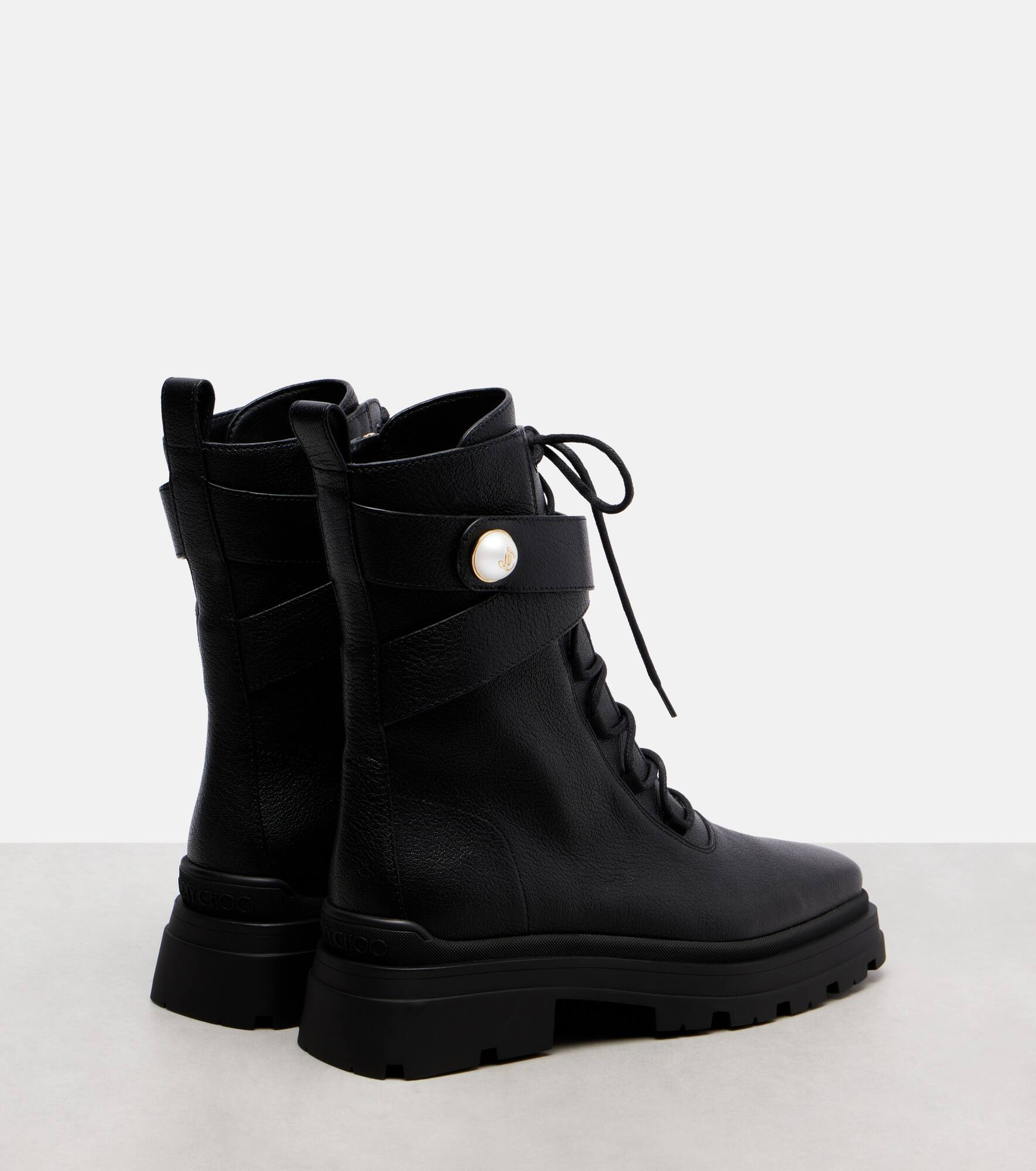 Noemi 45 leather combat boots - 2