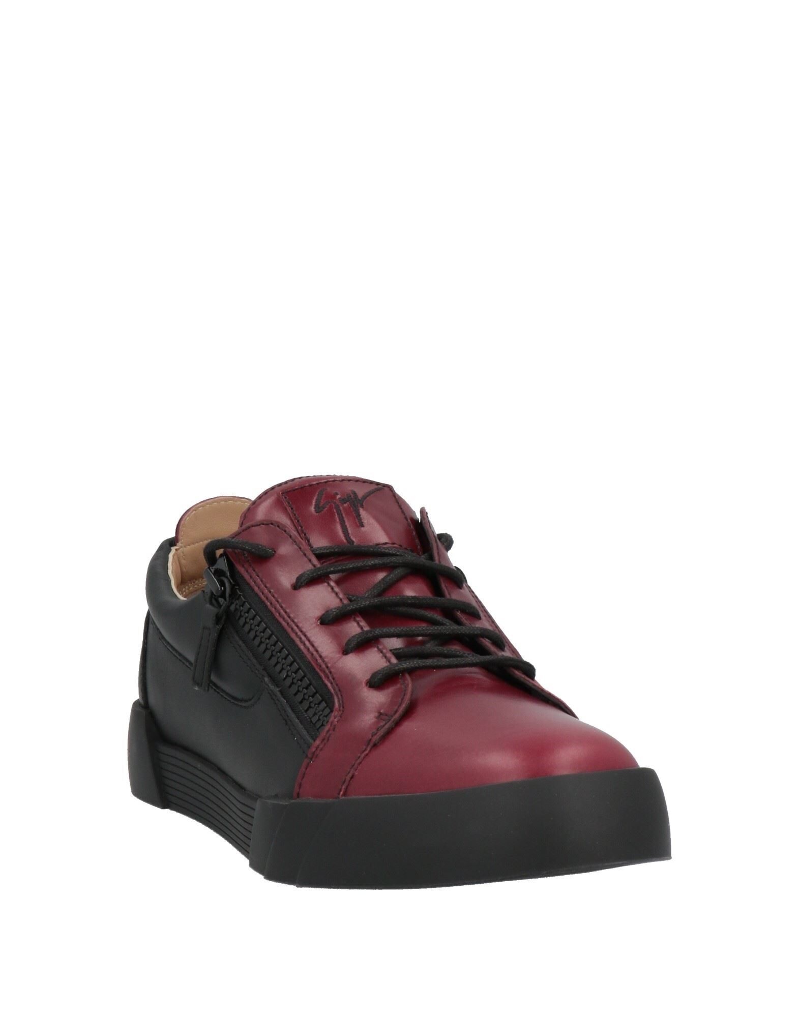 Burgundy Men's Sneakers - 2