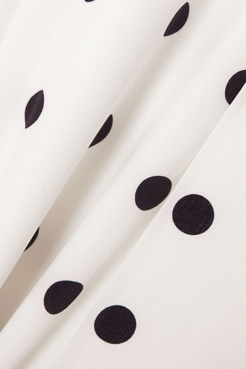 Polka-dot silk crepe de chine jumpsuit 4