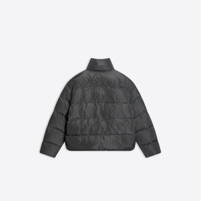 BALENCIAGA Men's Bb Puffer Jacket in Grey outlook