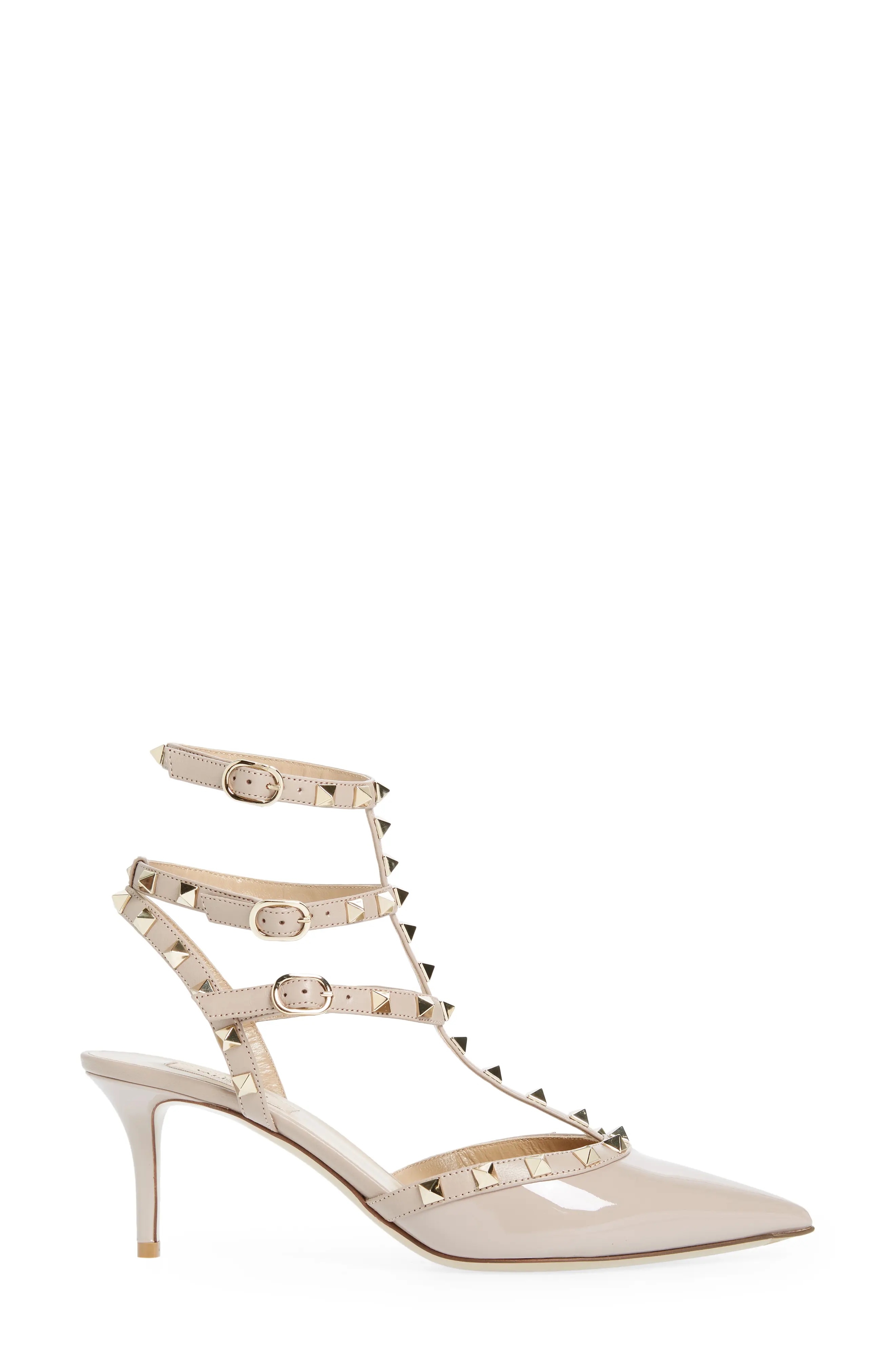 Rockstud Strappy Pointed Toe Pump - 1
