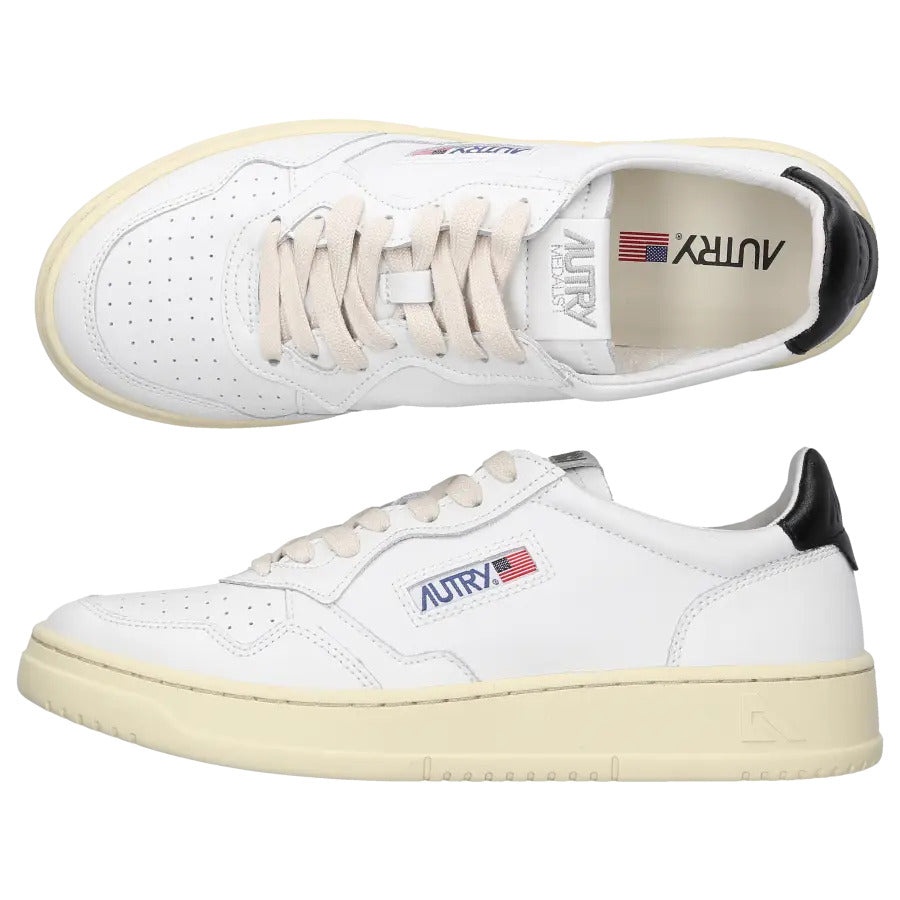 Autry Medalist Low Leather 'White Black' AULM-LL22 - 2