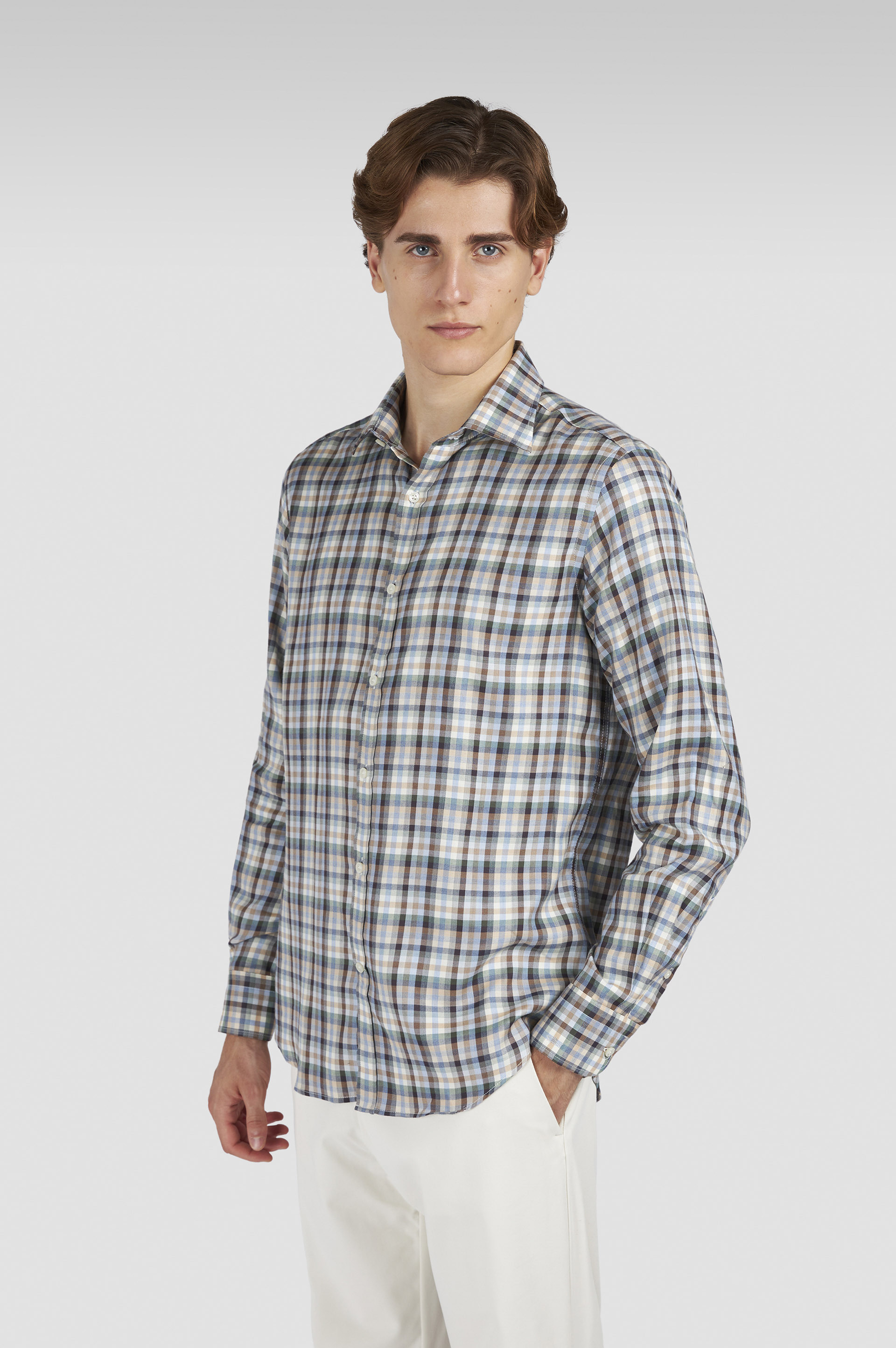 X-SOFT SHIRT WITH CHECKERED PATTERN - 6