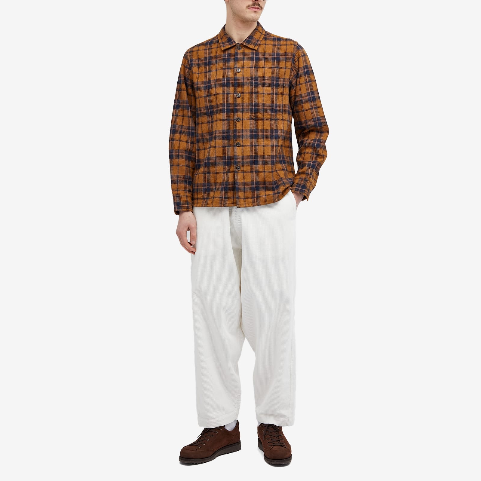 Universal Works Check OP Work Overshirt - 4