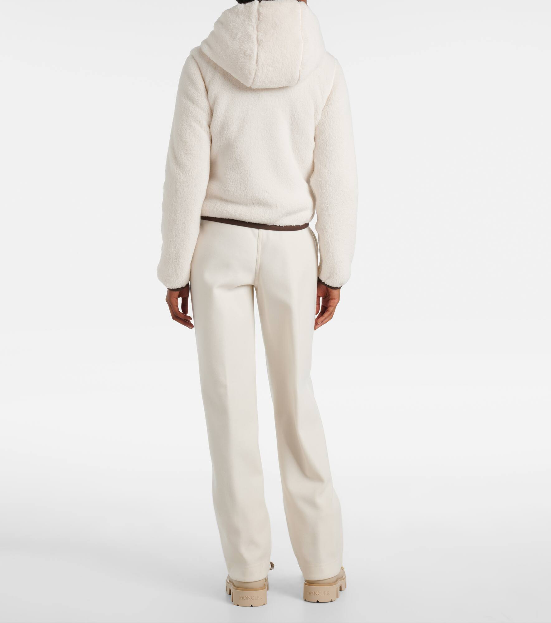 Hooded fleece down jacket - 3