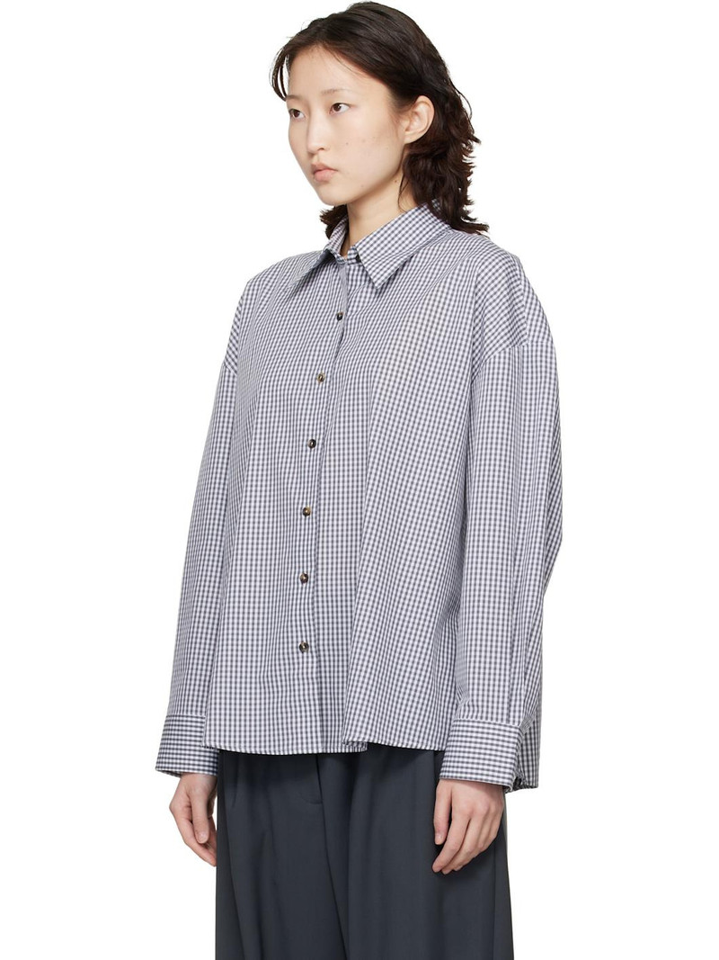 CORDERA Gray & White Oversized Shirt outlook