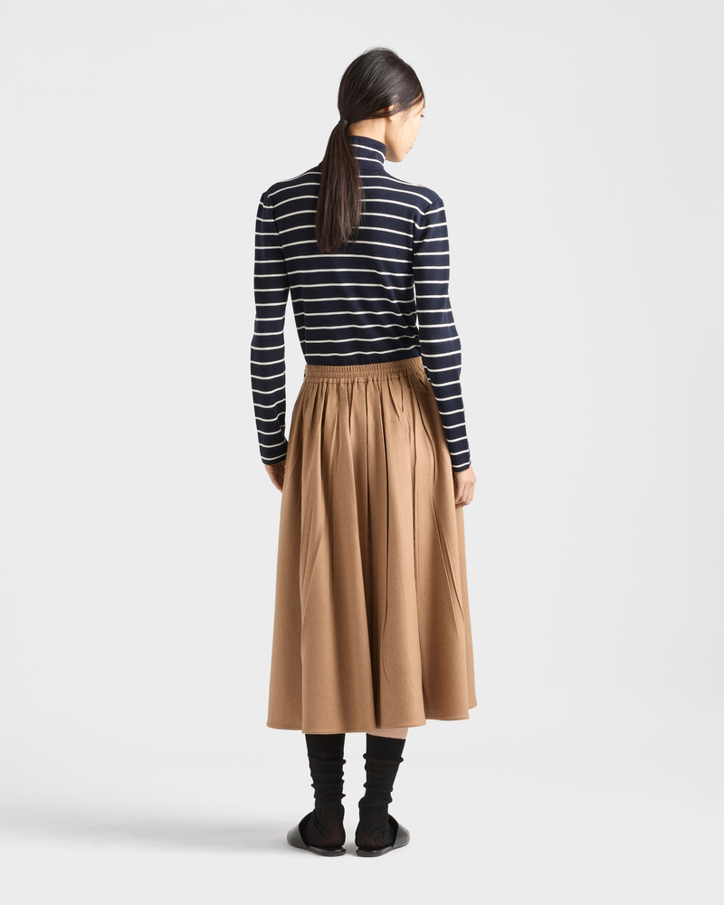 Camel-hair circle midi-skirt 5