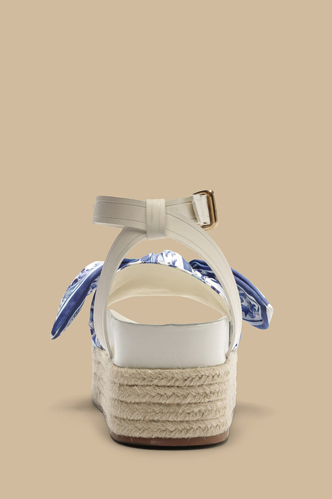 Ivory Scarf Espadrille Flatform Sandal - 7
