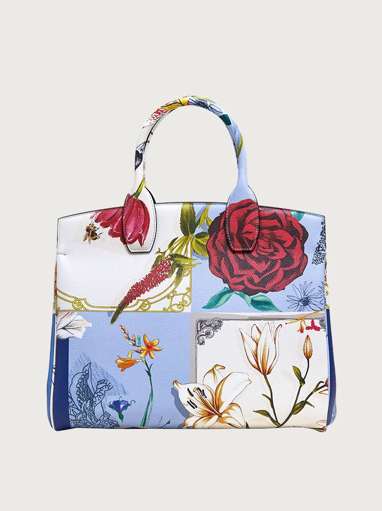 FERRAGAMO STUDIO BAG FOULARD PRINT (M) - 3