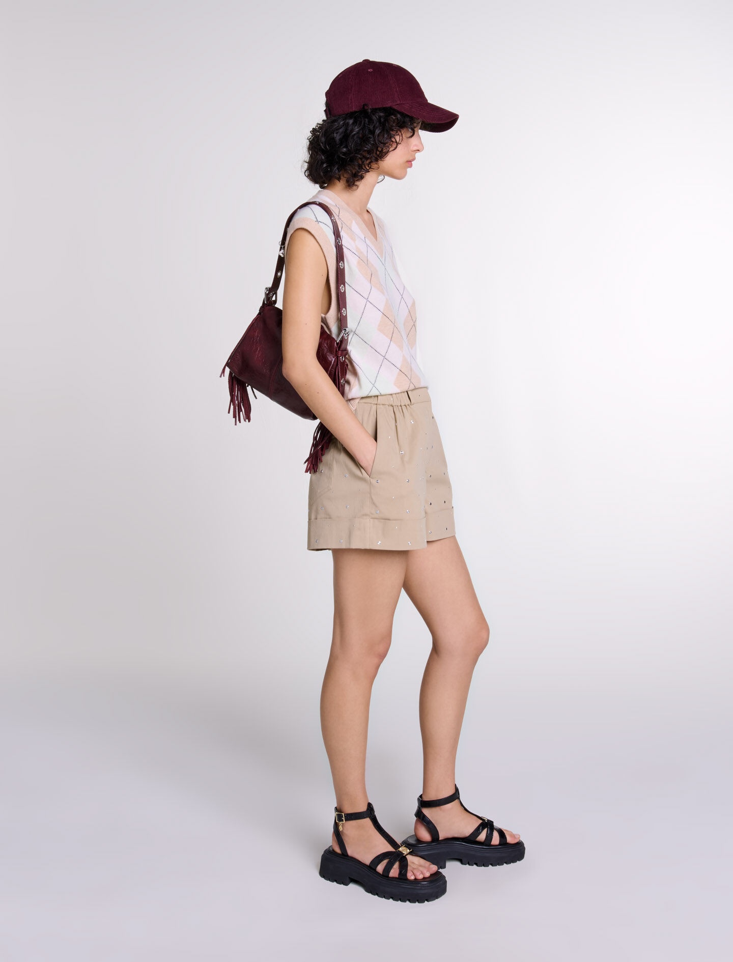 Sleeveless wool blend jumper - 3