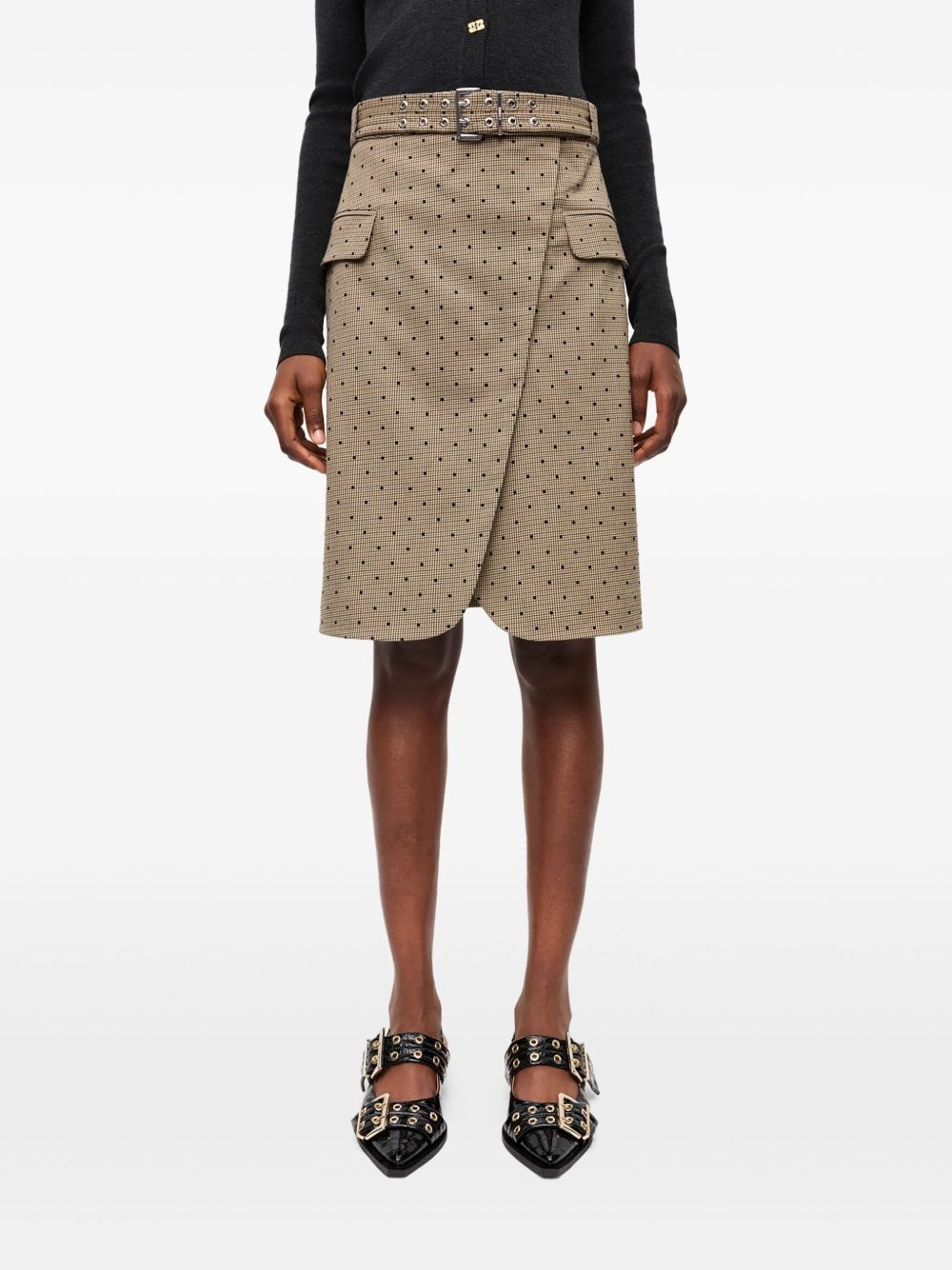 polka dot-print skirt - 3