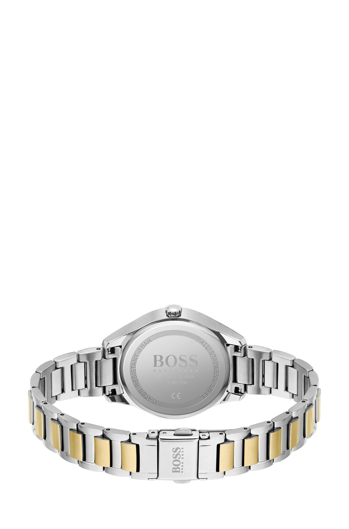 TWO-TONE WATCH WITH CRYSTALS AND LINK BRACELET - 3