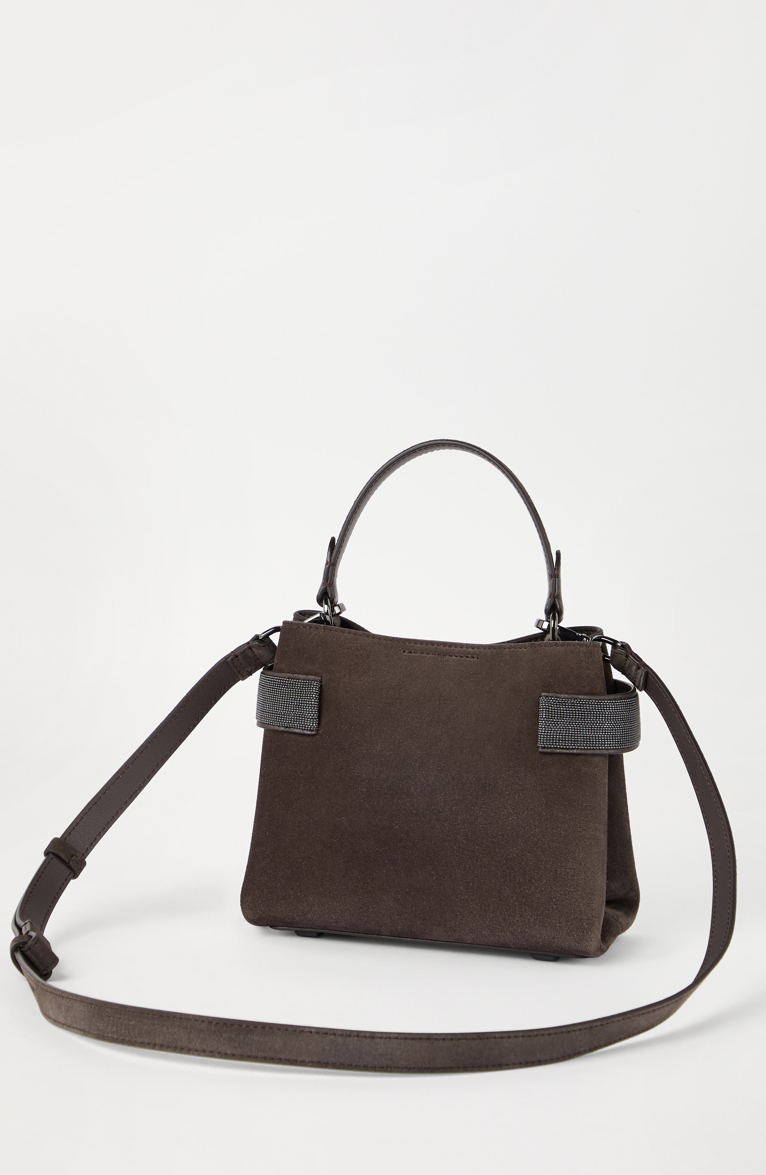 Brunello Cucinelli Small Top-Handle Essence bag in Pine Cone Brown at Nordstrom - 3