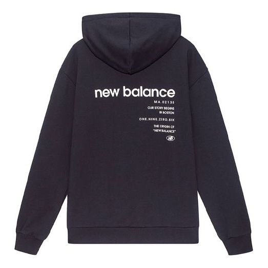 New Balance Logo Printing Sports Loose Couple Style Black 5CB43313-BK - 2