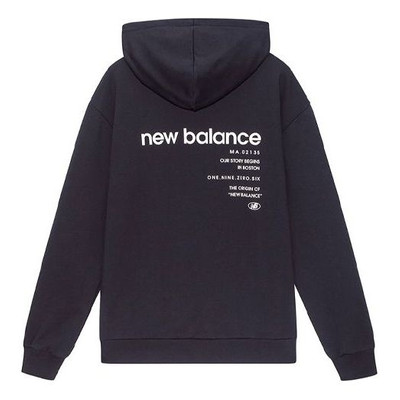 New Balance New Balance Logo Printing Sports Loose Couple Style Black 5CB43313-BK outlook