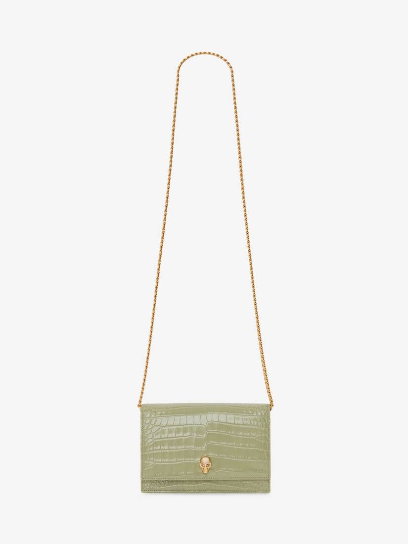 Small Skull Bag in Sage - 5