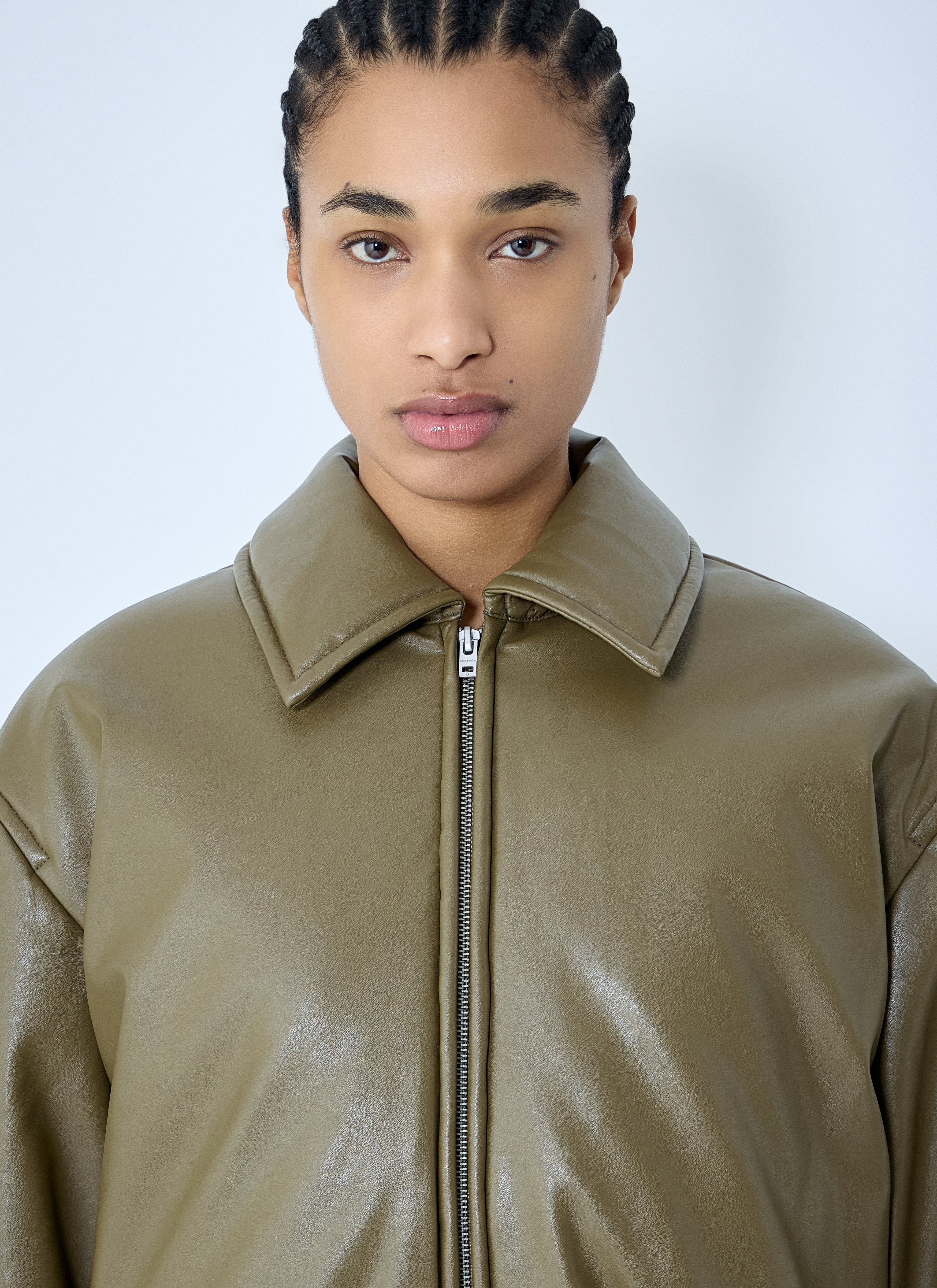 Acne Studios Women Coated Bomber Jacket - 5