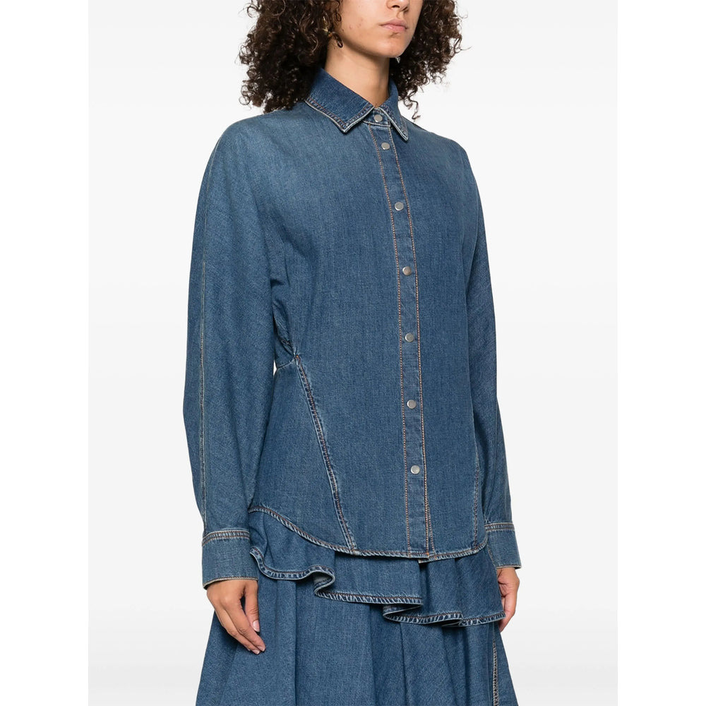 Alaïa Blue Tops - Shirts Women - 4