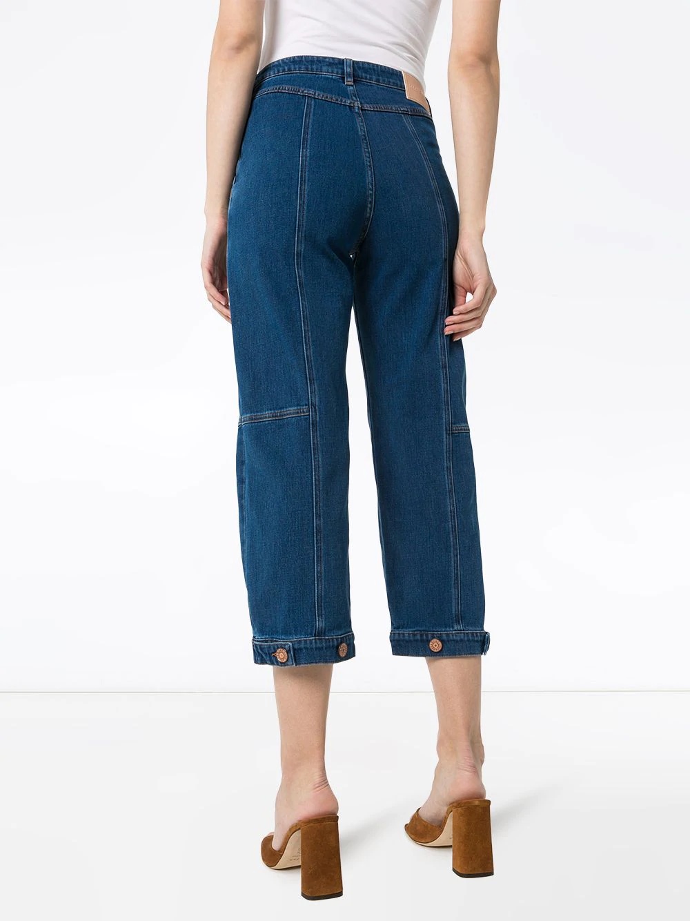 high-rise cropped jeans - 4